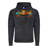 Vintage Black hello fall pumpkin sunflower Vintage Hoodie - JahusDesignShop