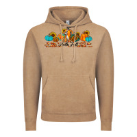 Vintage Coffee hello fall pumpkin sunflower Vintage Hoodie - JahusDesignShop