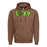 Chestnut St Patricks Day Lucky Gnome Zipper Hoodie - Jasminsmagicworld