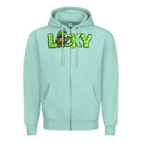Seafoam St Patricks Day Lucky Gnome Zipper Hoodie - Jasminsmagicworld