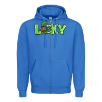 True Royal St Patricks Day Lucky Gnome Zipper Hoodie - Jasminsmagicworld