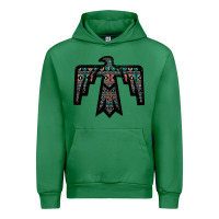 Emerald Black Aztec Thunderbird Urban Hoodie - Bettercallsaul