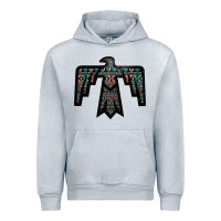 Heather Grey Black Aztec Thunderbird Urban Hoodie - Bettercallsaul