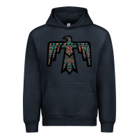 Navy Black Aztec Thunderbird Urban Hoodie - Bettercallsaul