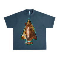 Midnight Navy arrowhead horse Urban Heavy Tee - RanaPortraitStore