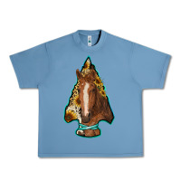 Pebble Blue arrowhead horse Urban Heavy Tee - RanaPortraitStore