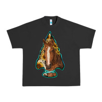 Pigment Black arrowhead horse Urban Heavy Tee - RanaPortraitStore