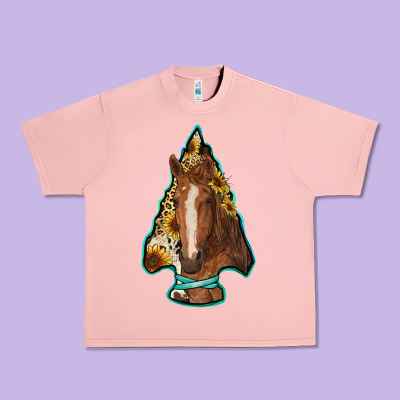 Arrowhead Horse Urban Heavy Tee Designed By Ranaportraitstore