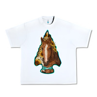 White arrowhead horse Urban Heavy Tee - RanaPortraitStore