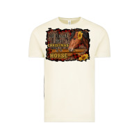 All I Want For Christmas Is A Horse Brown Horse Vintage Tee | Teevron