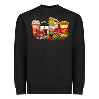 Black watermelon farm fresh coffee cups Heavyweight Sweatshirt - Zillion Design Studio