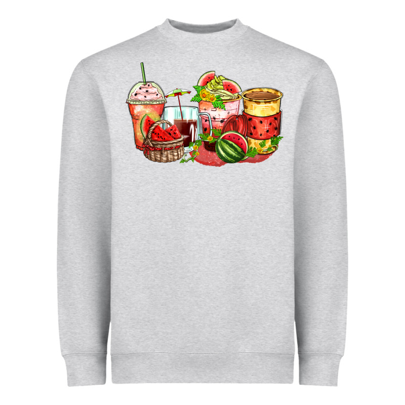 Watermelon Farm Fresh Coffee Cups Heavyweight Sweatshirt by Zillion Design Studio | Teevron