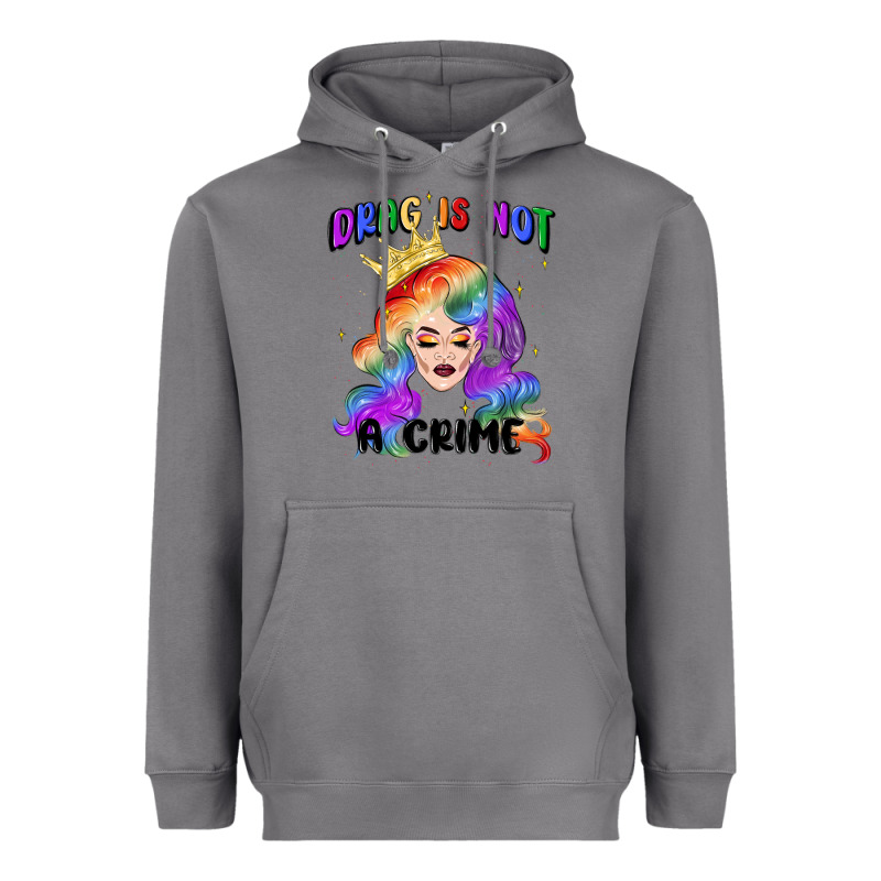 Drag Is Not A Crime Fabulous Drag Queen Heavyweight Hoodie by MaliasSmallBusiness | Teevron
