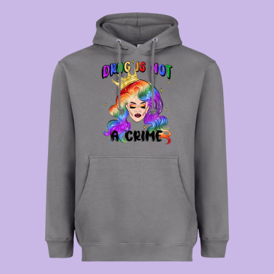 Drag Is Not A Crime Fabulous Drag Queen Heavyweight Hoodie Designed By Maliassmallbusiness