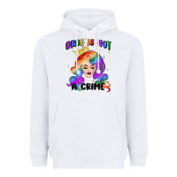 White drag is not a crime fabulous drag queen Heavyweight Hoodie - MaliasSmallBusiness
