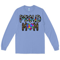 Colony Blue proud mom Long Sleeve Tee - CowhideDigitalArt