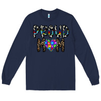 Navy proud mom Long Sleeve Tee - CowhideDigitalArt