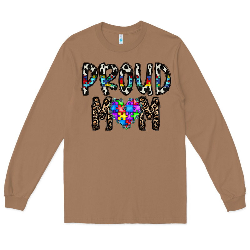 Proud Mom Long Sleeve Tee by CowhideDigitalArt | Teevron