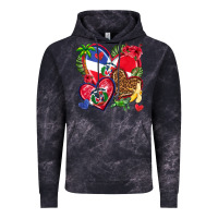 Cloud Black dominican republic  hearts Vintage Hoodie - texasbilliewilder