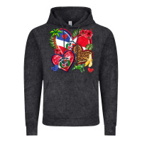 Vintage Black dominican republic  hearts Vintage Hoodie - texasbilliewilder