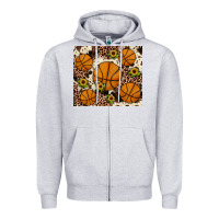 Heather Grey basketball Zipper Hoodie - JahusDesignShop
