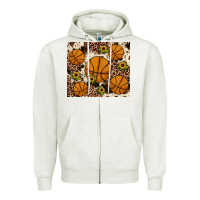 Oatmeal Heather basketball Zipper Hoodie - JahusDesignShop