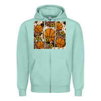 Seafoam basketball Zipper Hoodie - JahusDesignShop