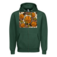 Sports Green basketball Zipper Hoodie - JahusDesignShop