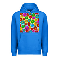 True Royal Pride lgbtq flowers and hearts seamless pattern Premium Hoodie - BundleAndBundleShop