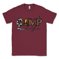 Burgundy camp life Classic Tee - CowhideDigitalArt