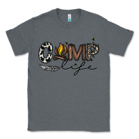Charcoal Heather camp life Classic Tee - CowhideDigitalArt