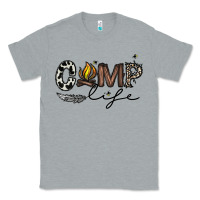 Heather Grey camp life Classic Tee - CowhideDigitalArt