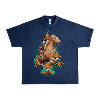 Navy arrowhead horse, Urban Heavy Tee - RanaPortraitStore