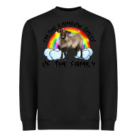 Black i'm the rainbow sheep of the family suffolk sheep black face sheep Heavyweight Sweatshirt - RanaPortraitStore