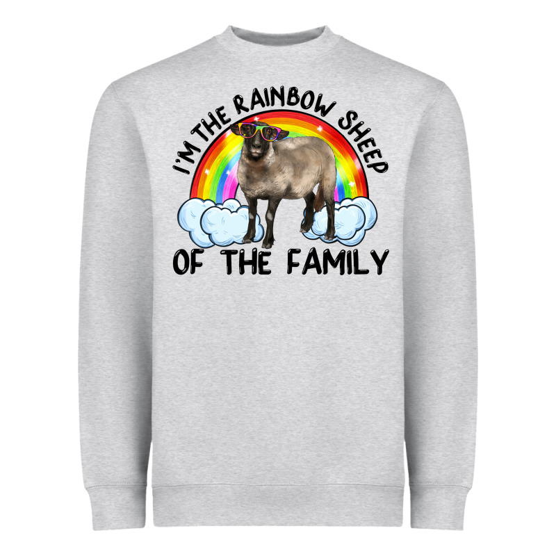 I'm The Rainbow Sheep Of The Family Suffolk Sheep Black Face Sheep Heavyweight Sweatshirt by RanaPortraitStore | Teevron