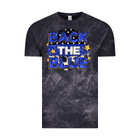 Cloud Black back the blue Vintage Tee - Zillion Design Studio