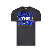Vintage Black back the blue Vintage Tee - Zillion Design Studio