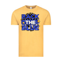 Vintage Mustard back the blue Vintage Tee - Zillion Design Studio