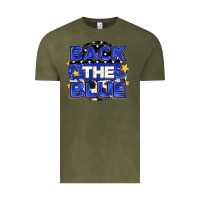 Vintage Olive back the blue Vintage Tee - Zillion Design Studio