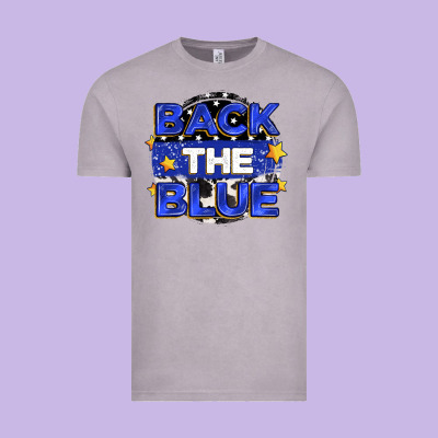 Back The Blue Vintage Tee Designed By Zillion Design Studio
