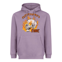 Lavender everything's fine Heavyweight Hoodie - MaliasSmallBusiness