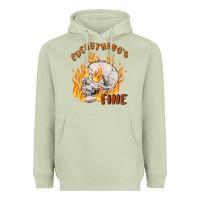 Matcha everything's fine Heavyweight Hoodie - MaliasSmallBusiness