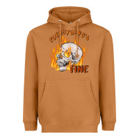 Meerkat everything's fine Heavyweight Hoodie - MaliasSmallBusiness