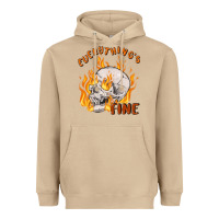 Mushroom everything's fine Heavyweight Hoodie - MaliasSmallBusiness