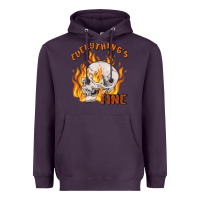 Plum everything's fine Heavyweight Hoodie - MaliasSmallBusiness