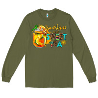 Army Green sunshine and sweet tea Long Sleeve Tee - AdoDesignShop