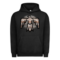 Pigment Black Western Light Aztec Thunderbird Urban Hoodie - Bettercallsaul