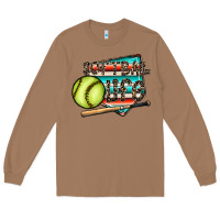 Toasted Coconut softball life Long Sleeve Tee - CowhideDigitalArt