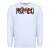 White mardi gras mambo Premium Sweatshirt - MaliasSmallBusiness