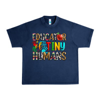 Navy educator of tiny humans Urban Heavy Tee - Zillion Design Studio